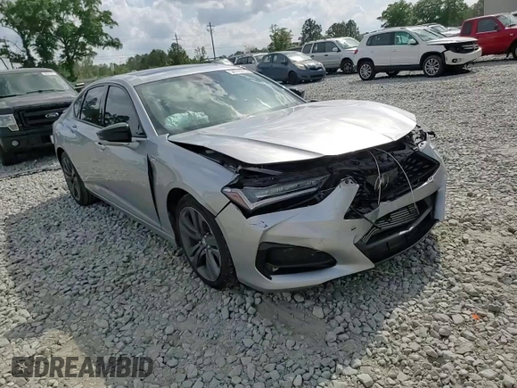 2022 Acura TLX w/A-Spec Package with VIN 19UUB5F55NA000851, listed as a Copart auction lot 54745015 with 44,219 mi miles and Salvage title. Bid and sale history available at DreamBid. Image 13.