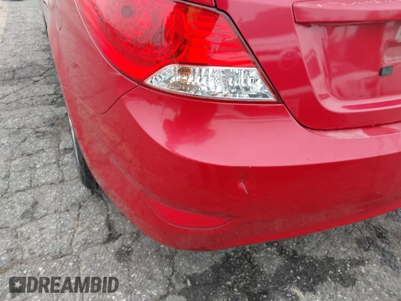2013 Hyundai Accent GLS with VIN KMHCT4AE3DU537137, listed as a IAAI auction lot 42046119 with 158,878 mi miles. Bid and sale history available at carsss.com. Image 12.
