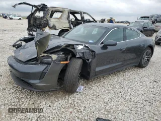 2020 Porsche Taycan 4S with VIN WP0AB2Y18LSA51765, listed as a Copart auction lot 50081595 with 30,220 mi miles and Salvage title. Bid and sale history available at DreamBid. Image 1.