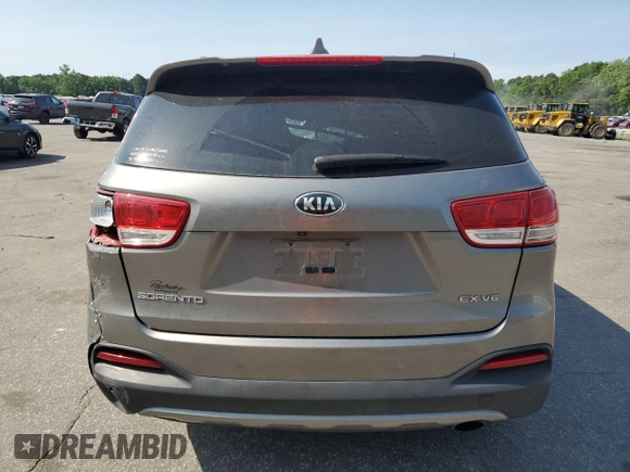 2016 Kia Sorento EX with VIN 5XYPH4A59GG107030, listed as a Copart auction lot 57551545 with Not provided miles and Salvage title. Bid and sale history available at DreamBid. Image 6.