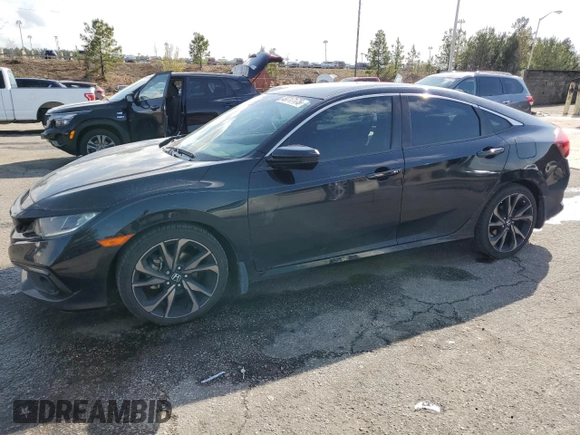 2021 Honda Civic Sedan Sport with VIN 2HGFC2F84MH534003, listed as a Copart auction lot 49717175 with 78,330 mi miles and Salvage Title. Bid and sale history available at carsss.com. Image 1.