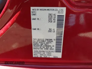 2022 Nissan Altima 2.5 SV with VIN 1N4BL4DV4NN329202, listed as a IAAI auction lot 41674663 with 52,724 mi miles. Bid and sale history available at carsss.com. Image 9.