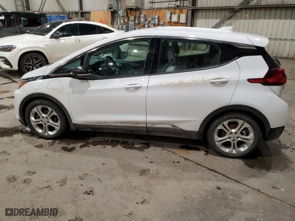 2021 Chevrolet Bolt EV LT with VIN 1G1FY6S0XM4101847, listed as a Copart auction lot 43509955 with 76,129 mi miles and Salvage Title. Bid and sale history available at carsss.com. Image 2.