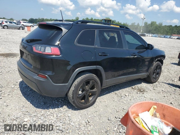 2021 Jeep Cherokee Altitude with VIN 1C4PJLLBXMD144549, listed as a Copart auction lot 62163435 with 94,571 mi miles and Salvage title. Bid and sale history available at DreamBid. Image 3.