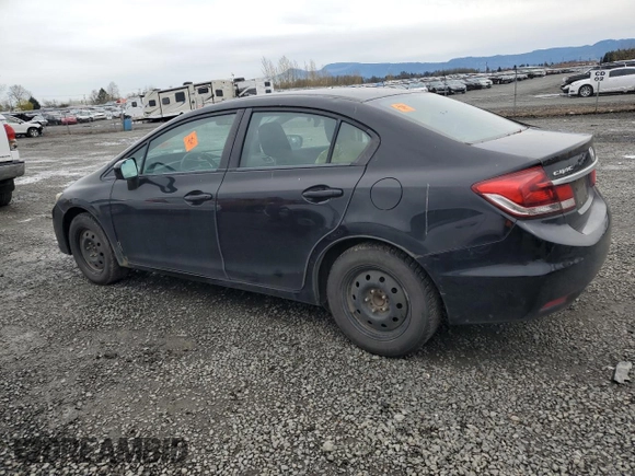 2015 Honda Civic Sedan LX with VIN 19XFB2E55FE071473, listed as a Copart auction lot 49604395 with 255,389 mi miles and Salvage Title. Bid and sale history available at carsss.com. Image 2.