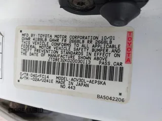 2002 Toyota Camry LE z VIN JTDBE32K020030113, wystawiony jako IAAI lot #41210452 z przebiegiem 190 486 mil mil oraz . Historia ofert i sprzedaży dostępna na DreamBid. Obrazek 9.