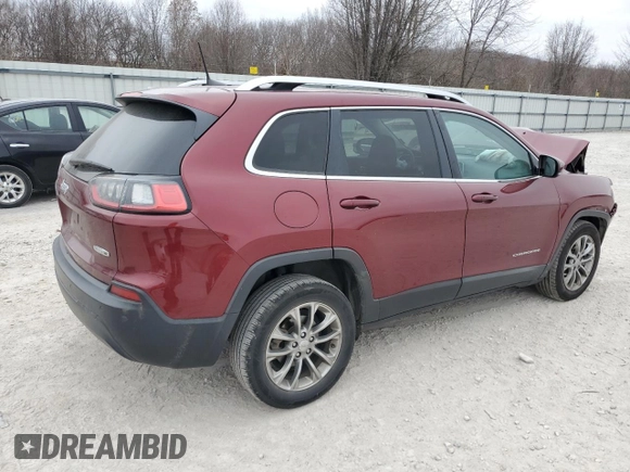 2020 Jeep Cherokee Latitude Plus with VIN 1C4PJLLB6LD586095, listed as a Copart auction lot 43996165 with 106,381 mi miles and Salvage Title. Bid and sale history available at carsss.com. Image 3.