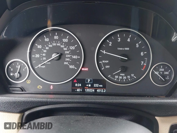 2013 BMW 3 Series 328i xDrive with VIN WBA3B5C56DJ599110, listed as a IAAI auction lot 41960292 with 120,224 mi miles. Bid and sale history available at carsss.com. Image 7.
