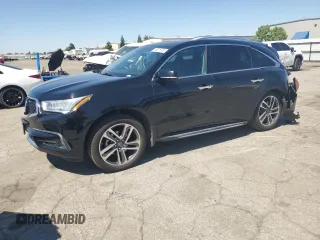 2017 Acura MDX Advance z VIN 5FRYD3H96HB004657, wystawiony jako Copart lot #66026535 z przebiegiem 112 111 mil mil oraz Szkoda całkowita • Salvage title. Historia ofert i sprzedaży dostępna na DreamBid. Obrazek 1.