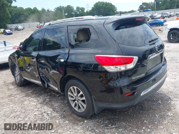 2013 Nissan Pathfinder S with VIN 5N1AR2MN3DC654549, listed as a IAAI auction lot 42601850 with 160,936 mi miles and . Bid and sale history available at DreamBid. Image 3.