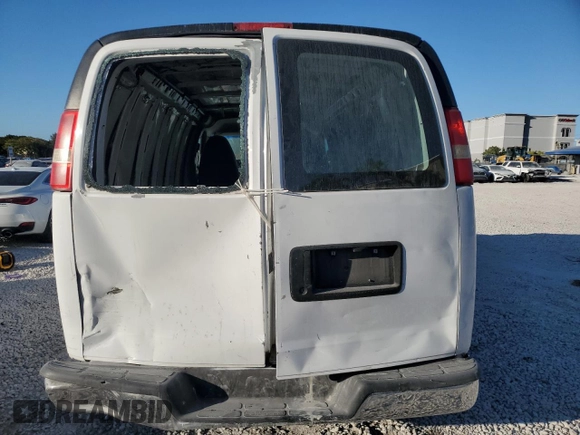 2013 Chevrolet Express Cargo Van with VIN 1GCWGGBA5D1104262, listed as a Copart auction lot 44511665 with 153,283 mi miles and Salvage Title. Bid and sale history available at carsss.com. Image 6.