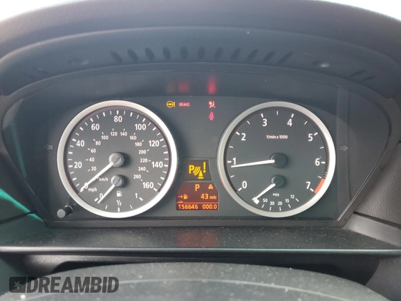 2004 BMW 5 Series 530i with VIN WBANA73534B061028, listed as a Copart auction lot 49221525 with 156,646 mi miles and Salvage Title. Bid and sale history available at DreamBid. Image 9.