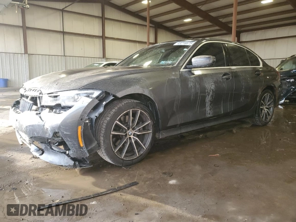 2019 BMW 3 Series 330i xDrive with VIN 3MW5R7J56K8B01550, listed as a Copart auction lot 43216675 with 59,962 mi miles and Salvage Title. Bid and sale history available at DreamBid. Image 1.
