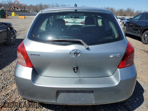 2007 Toyota Yaris with VIN JTDJT923975057611, listed as a Copart auction lot 50801955 with 106,474 mi miles and Clean Title. Bid and sale history available at carsss.com. Image 6.