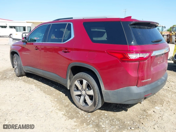 2018 Chevrolet Traverse LT Leather with VIN 1GNERHKW1JJ186565, listed as a IAAI auction lot 42023809 with 132,159 mi miles. Bid and sale history available at carsss.com. Image 3.
