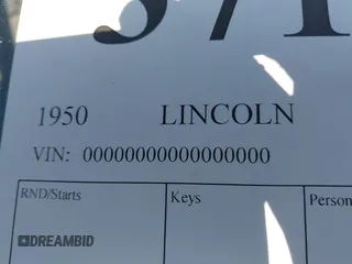 1950 Lincoln Continental z VIN 00000000000000000, wystawiony jako IAAI lot #37129594 z przebiegiem Nie podano mil oraz . Historia ofert i sprzedaży dostępna na DreamBid. Obrazek 9.