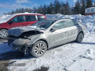2012 Volkswagen CC Sport PZEV with VIN WVWNP7AN1CE513589, listed as a IAAI auction lot 41571090 with 166,772 mi miles. Bid and sale history available at carsss.com. Image 2.