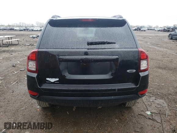 2014 Jeep Compass Altitude with VIN 1C4NJCBA5ED764002, listed as a Copart auction lot 50450143 with 0 mi miles and Salvage Title. Bid and sale history available at carsss.com. Image 6.