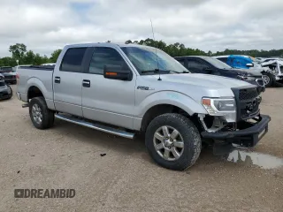 2014 Ford F-150 XL with VIN 1FTFW1EF7EKF37083, listed as a Copart auction lot 55211175 with 205,902 mi miles and Salvage title. Bid and sale history available at DreamBid. Image 4.