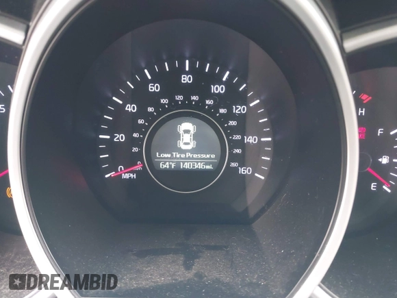 2015 Kia Optima LX with VIN KNAGM4A70F5644189, listed as a IAAI auction lot 42141090 with 140,346 mi miles. Bid and sale history available at carsss.com. Image 7.