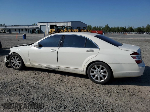 2007 Mercedes-Benz S 550 with VIN WDDNG71X37A063481, listed as a Copart auction lot 52700355 with 213,817 mi miles and Salvage Title. Bid and sale history available at carsss.com. Image 2.