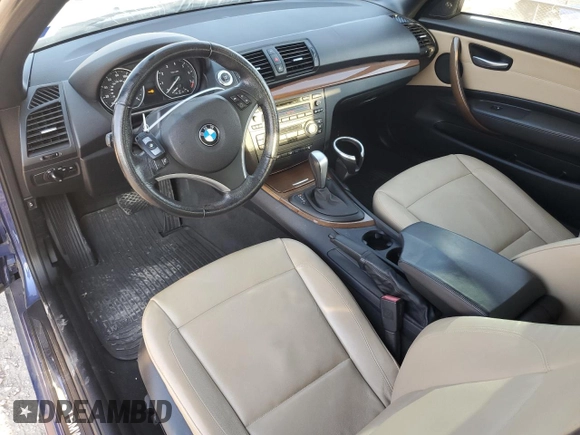 2008 BMW 1 Series 128i with VIN WBAUN13528VH80212, listed as a Copart auction lot 74763044 with 67,918 mi miles and Salvage Title. Bid and sale history available at carsss.com. Image 8.