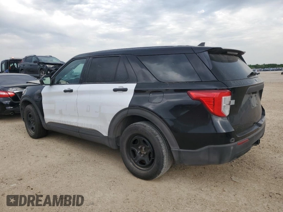 2022 Ford Police Interceptor Utility z VIN 1FM5K8AB2NGA58118, wystawiony jako Copart lot #54846645 z przebiegiem Nie podano mil oraz Szkody całkowita. Historia ofert i sprzedaży dostępna na DreamBid. Obrazek 2.