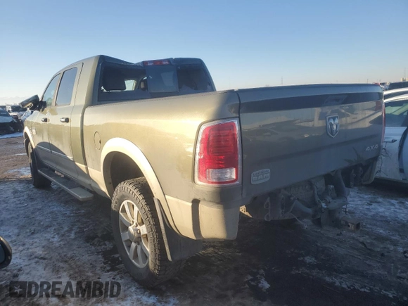 2015 Ram 2500 Longhorn with VIN 3C6UR5PL4FG587691, listed as a Copart auction lot 42305805 with 105,653 mi miles and Salvage title. Bid and sale history available at DreamBid. Image 2.