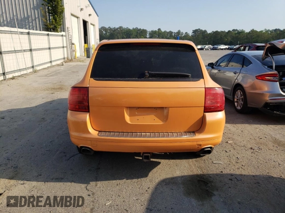2006 Porsche Cayenne S with VIN WP1AB29P66LA64110, listed as a Copart auction lot 52128574 with 0 mi miles and Salvage Title. Bid and sale history available at carsss.com. Image 6.