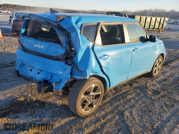 2023 Kia Soul EX with VIN KNDJ33AU5P7214045, listed as a Copart auction lot 45869155 with 66,992 mi miles and Salvage Title. Bid and sale history available at carsss.com. Image 3.