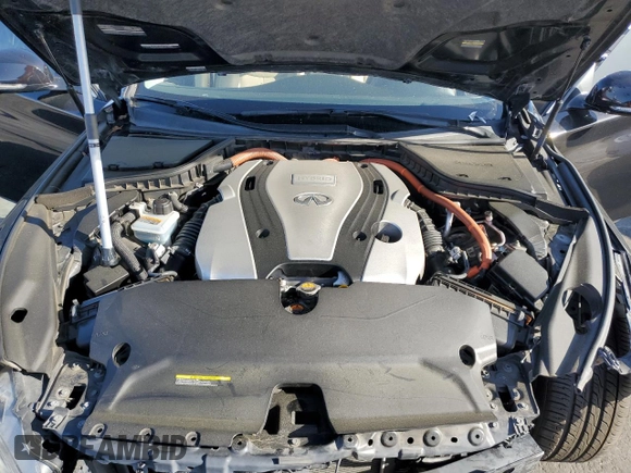 2014 Infiniti Q50 Hybrid Premium with VIN JN1AV7APXEM691616, listed as a Copart auction lot 51646095 with 133,670 mi miles and Clean Title. Bid and sale history available at DreamBid. Image 11.
