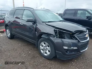 2015 Chevrolet Traverse LS z VIN 1GNKRFKDXFJ107942, wystawiony jako IAAI lot #42111246 z przebiegiem 128 036 mil mil oraz . Historia ofert i sprzedaży dostępna na DreamBid. Obrazek 1.