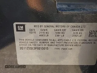 2015 Chevrolet Impala LS with VIN 2G11Z5SL5F9213015, listed as a IAAI auction lot 42552909 with 177,855 mi miles and . Bid and sale history available at DreamBid. Image 9.
