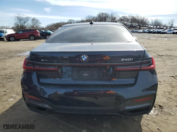 2021 BMW 7 Series 740i xDrive with VIN WBA7T4C06MCF65799, listed as a Copart auction lot 46230524 with 51,928 mi miles. Bid and sale history available at carsss.com. Image 6.