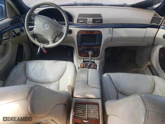 2006 Mercedes-Benz S-Class 5.0L with VIN WDBNG75J36A480287, listed as a Copart auction lot 53313745 with 0 mi miles and Clean Title. Bid and sale history available at carsss.com. Image 8.
