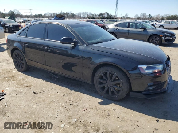 2013 Audi A4 Premium Plus with VIN WAUFFAFL4DN041625, listed as a Copart auction lot 48693955 with 153,429 mi miles and Salvage Title. Bid and sale history available at carsss.com. Image 4.