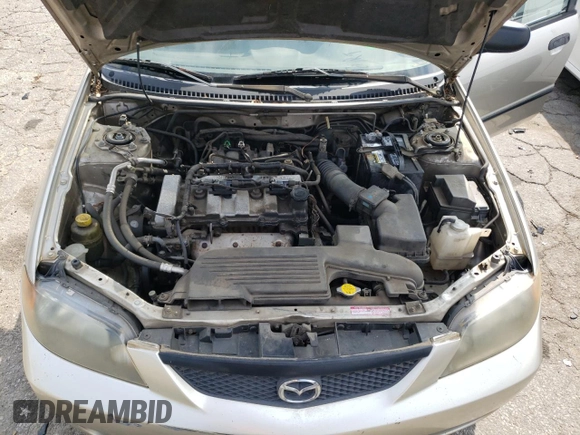 2003 Mazda Protege DX with VIN JM1BJ225X30107443, listed as a Copart auction lot 54777625 with 283,760 mi miles and Clean Title. Bid and sale history available at DreamBid. Image 11.