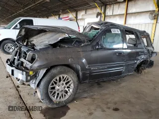 2002 Jeep Grand Cherokee Limited with VIN 1J8GX58N72C294837, listed as a Copart auction lot 56201145 with 218,345 mi miles and Salvage Title. Bid and sale history available at DreamBid. Image 1.