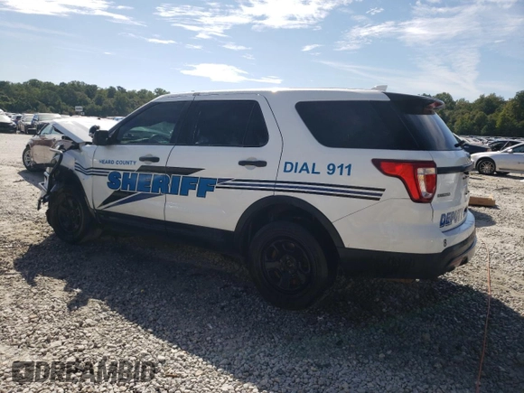2016 Ford Utility Police Interceptor with VIN 1FM5K8AR4GGB43770, listed as a Copart auction lot 66730164 with 104,848 mi miles and Salvage Title. Bid and sale history available at carsss.com. Image 2.