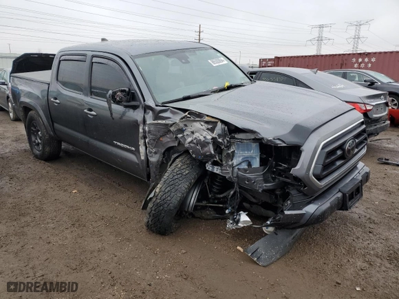 2021 Toyota Tacoma 4WD SR with VIN 3TMCZ5AN7MM376689, listed as a Copart auction lot 86500894 with 112,805 mi miles and Salvage Title. Bid and sale history available at carsss.com. Image 4.