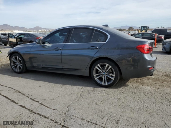 2018 BMW 3 Series 330i with VIN WBA8B9G56JNU98354, listed as a Copart auction lot 85823014 with 56,464 mi miles and Salvage Title. Bid and sale history available at carsss.com. Image 2.