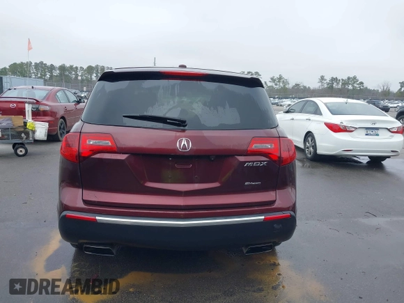 2013 Acura MDX Tech Pkg with VIN 2HNYD2H39DH513891, listed as a IAAI auction lot 41491200 with 272,549 mi miles. Bid and sale history available at carsss.com. Image 16.