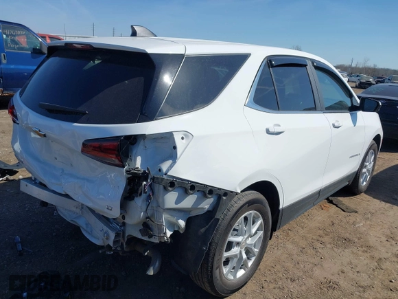 2024 Chevrolet Equinox LT with VIN 3GNAXKEG6RS127804, listed as a IAAI auction lot 41791748 with 14,540 mi miles. Bid and sale history available at carsss.com. Image 4.
