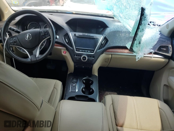 2018 Acura MDX Advance with VIN 5J8YD3H93JL000409, listed as a Copart auction lot 51429575 with 41,359 mi miles and Non Repairable. Bid and sale history available at carsss.com. Image 8.