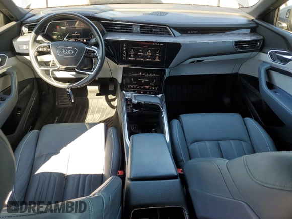 2020 Audi e-tron Sportback Prestige with VIN WA13ABGE0LB032568, listed as a Copart auction lot 56541685 with 59,360 mi miles and Salvage title. Bid and sale history available at DreamBid. Image 8.