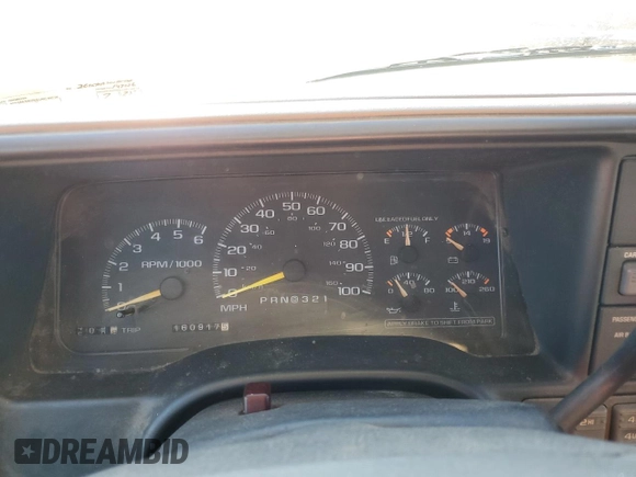 1997 Chevrolet Silverado 1500 with VIN 2GCEK19R4V1115820, listed as a Copart auction lot 47531335 with 160,917 mi miles and Salvage Title. Bid and sale history available at DreamBid. Image 9.