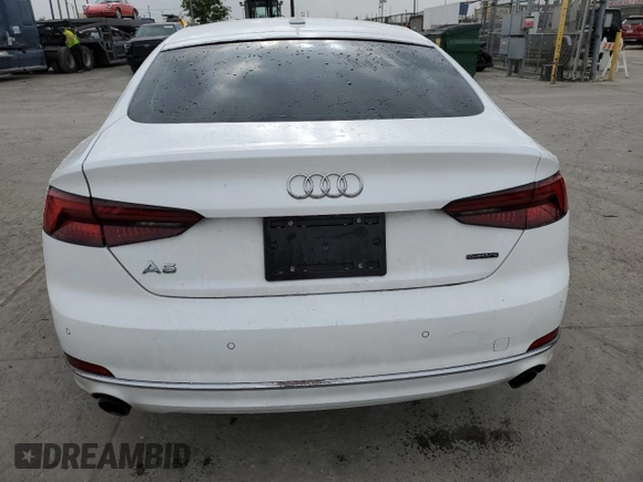 2019 Audi A5 Sportback Premium Plus with VIN WAUBNCF57KA035997, listed as a Copart auction lot 54532465 with 66,353 mi miles and Salvage Title. Bid and sale history available at carsss.com. Image 6.