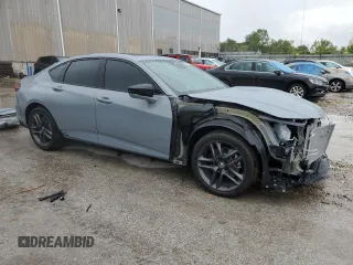 2024 Acura TLX w/A-Spec Package with VIN 19UUB6F5XRA001862, listed as a Copart auction lot 70484204 with 1,400 mi miles and Salvage Title. Bid and sale history available at carsss.com. Image 4.