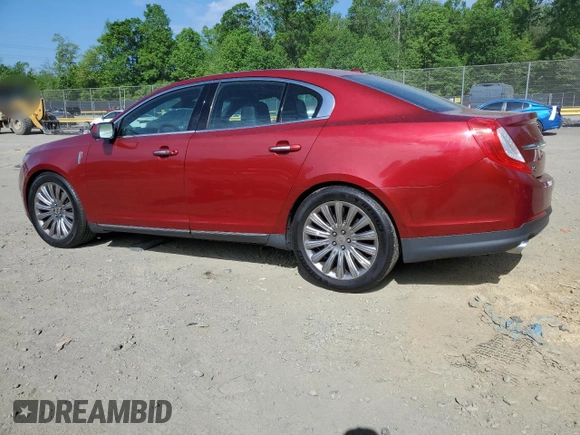 2015 Lincoln MKS with VIN 1LNHL9DK5FG607422, listed as a Copart auction lot 55613525 with 164,590 mi miles and Salvage title. Bid and sale history available at DreamBid. Image 2.