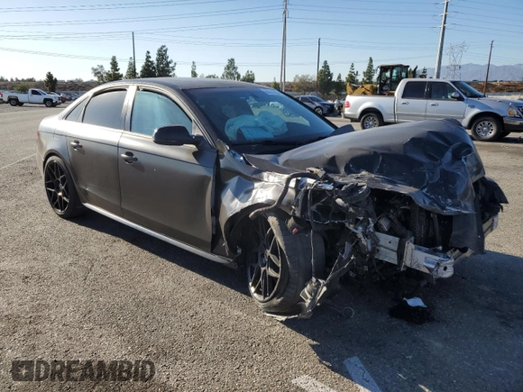2012 Audi S4 Prestige with VIN WAUKGBFL4CA043141, listed as a Copart auction lot 81614254 with 0 mi miles and Salvage Title. Bid and sale history available at carsss.com. Image 4.